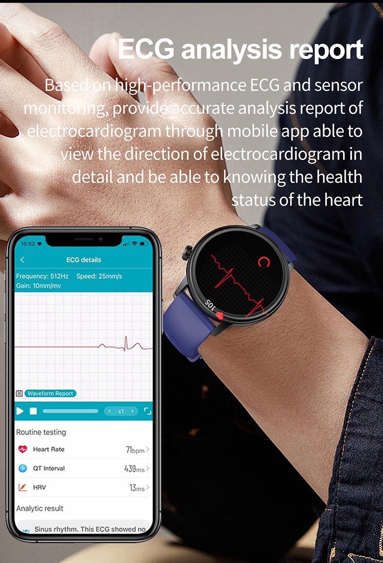 ET470 Heart rate Health Watch